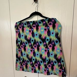 Casual multicolor tube top